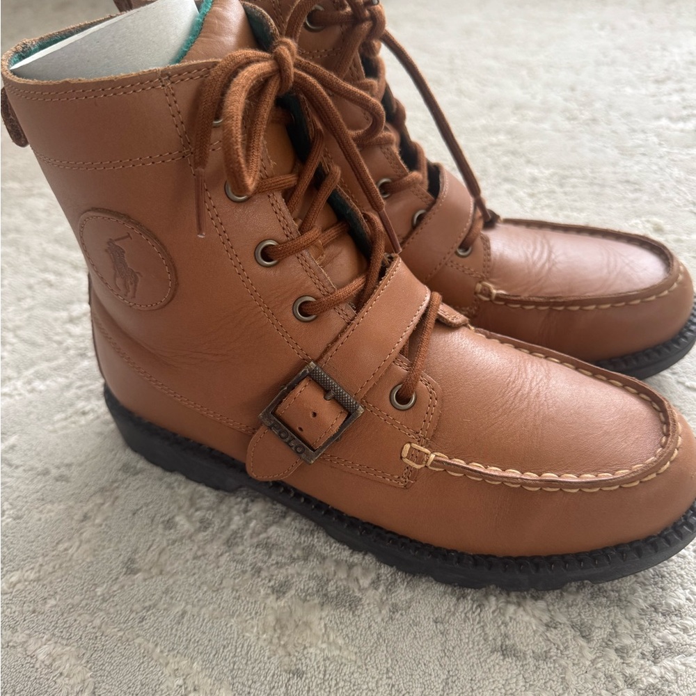 Polo by Ralph Lauren Tan Kids Boots